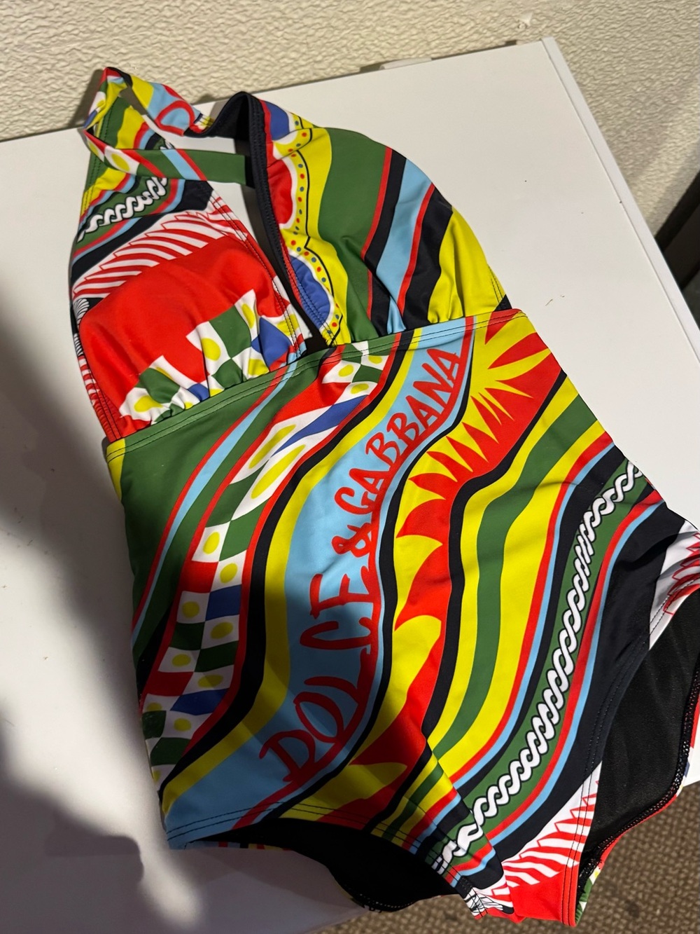 Dolce & Gabbana Multicolor One-Piece Swimsuit